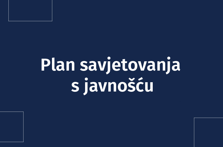 Plan savjetovanja s javnošću