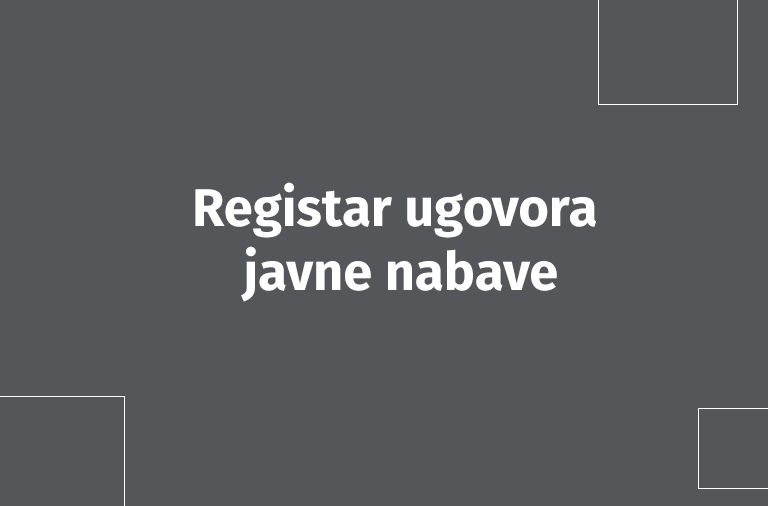 Registar ugovora javne nabave