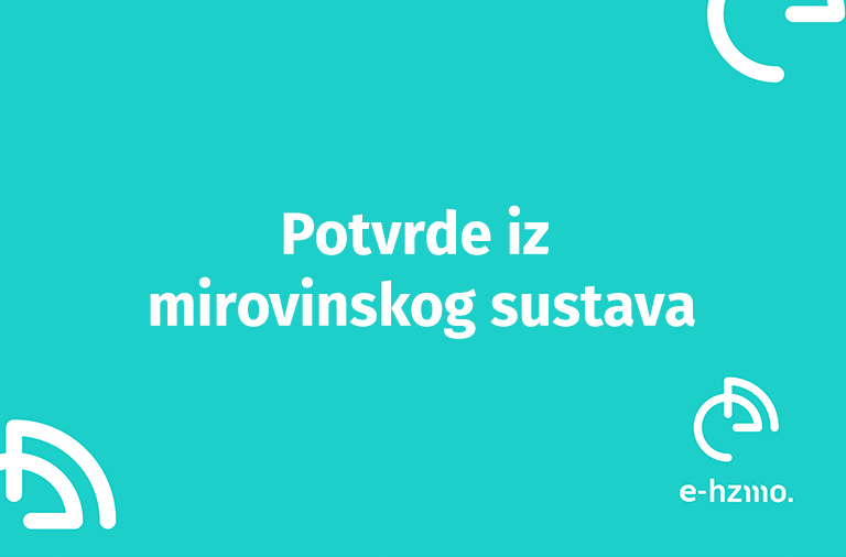 Potvrde iz mirovinskog sustava