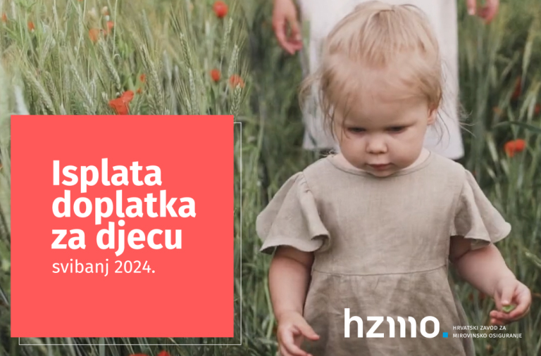 Isplata doplatka za djecu za svibanj 2024.