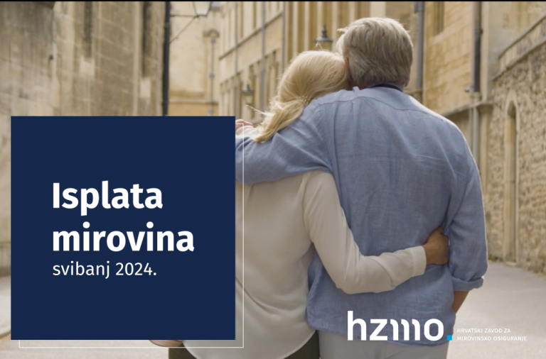 Isplata mirovina za svibanj 2024.