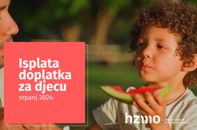 Isplata doplatka za djecu za srpanj 2024.