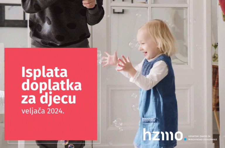 Isplata doplatka za djecu za veljaču 2024.