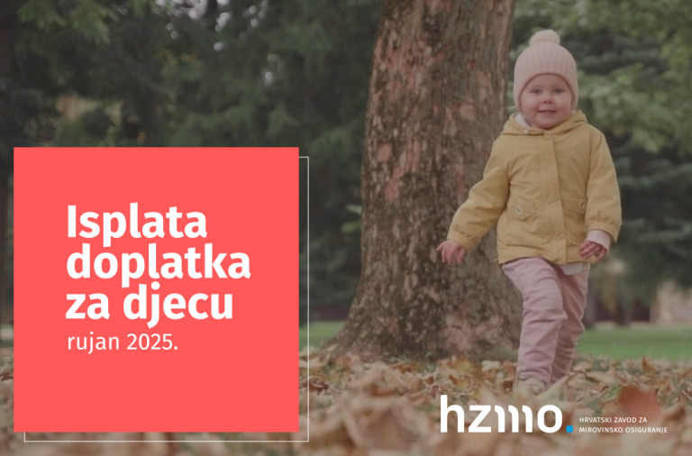 Isplata doplatka za djecu za rujan 2025.