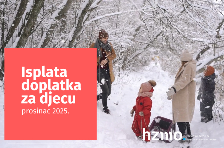 Isplata doplatka za djecu za prosinac 2025.