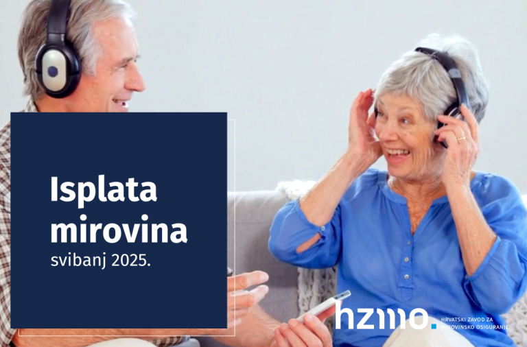 Isplata mirovina za svibanj 2025.