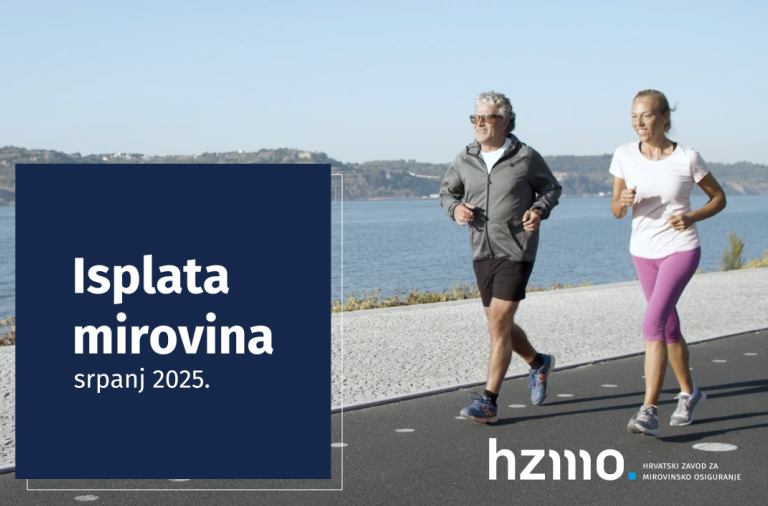 Isplata mirovina za srpanj 2025.
