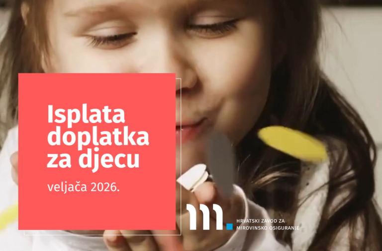Isplata doplatka za djecu za veljaču 2026.