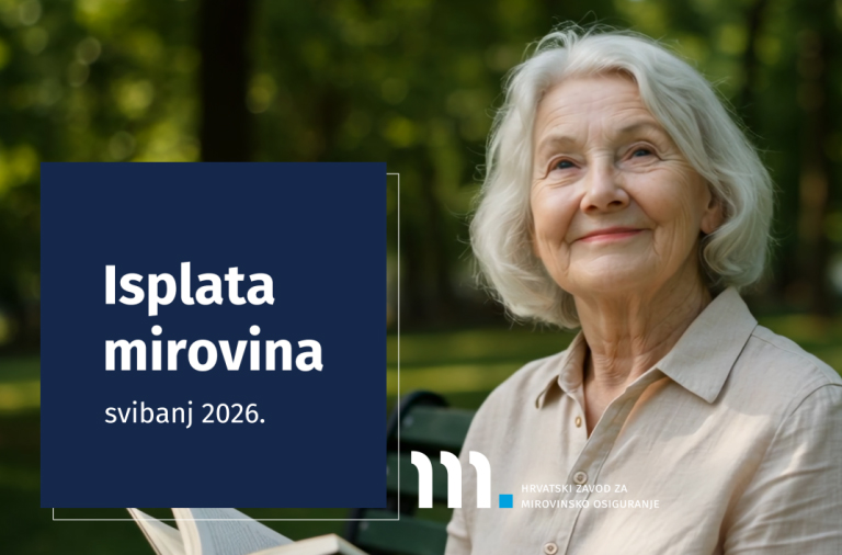 Isplata mirovina za svibanj 2026.