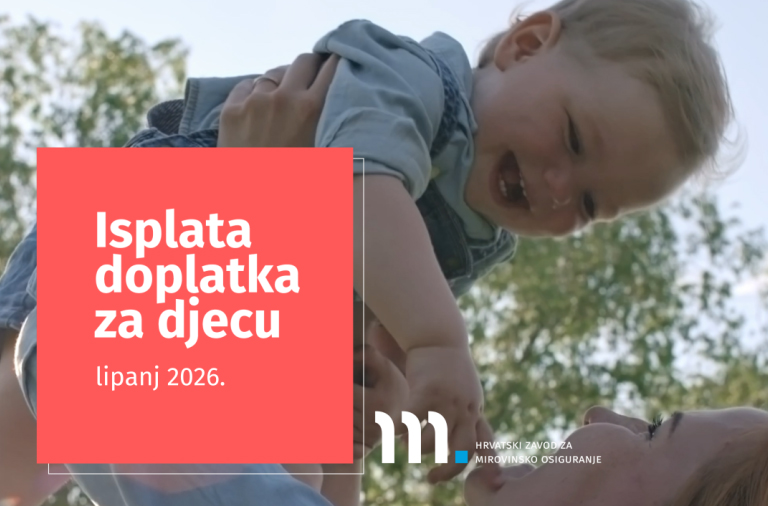 Isplata doplatka za djecu za lipanj 2026.