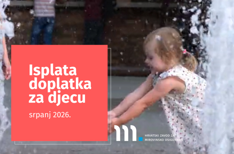 Isplata doplatka za djecu za srpanj 2026.