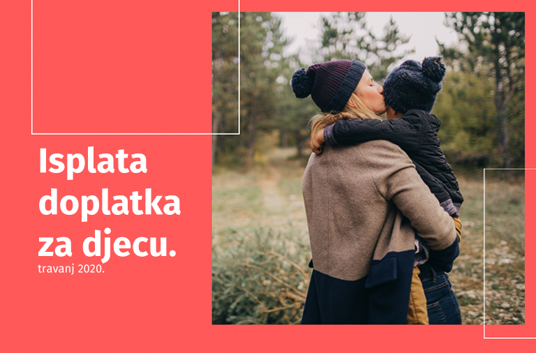 Isplata doplatka za djecu za travanj 2020.