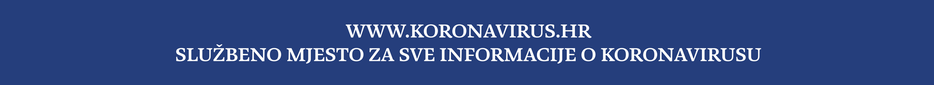 Službeno mjesto za sve informacije o koronavirusu